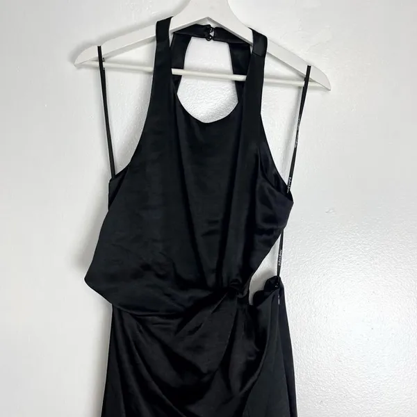 FOR LOVE & LEMONS Taliah Maxi Dress in Black Size Large - Image 7