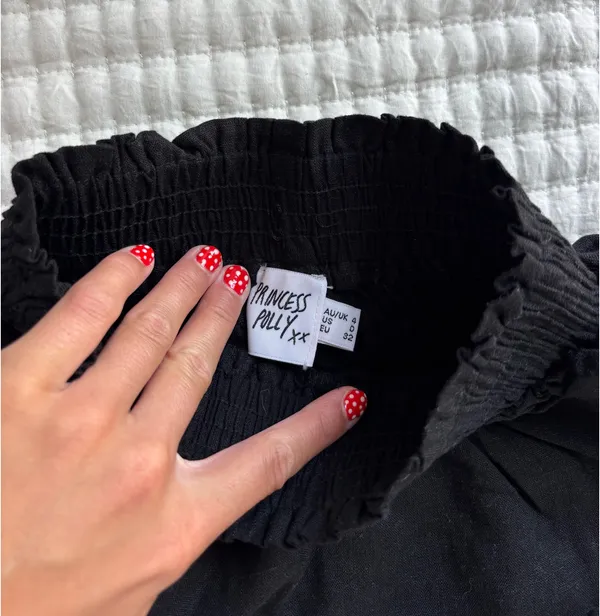 Princess Polly Black Ruffle Skirt - Image 2