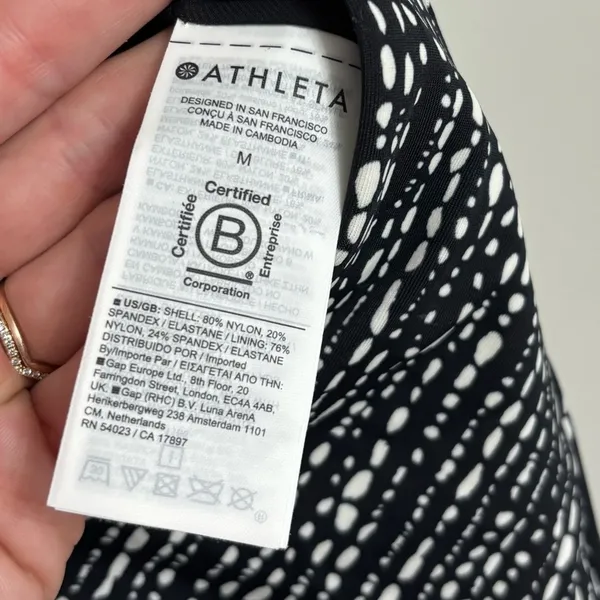 NEW Athleta Hermosa Printed One Piece Swimsuit - Size M - Image 8