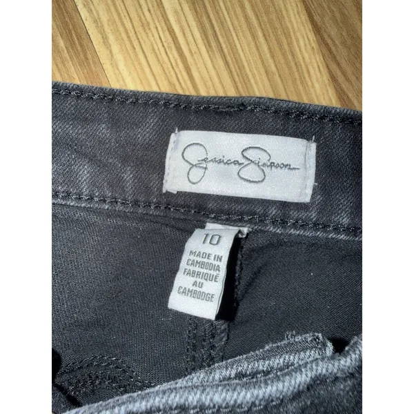 Jessica Simpson‎ High Rise Skinny Women's size 10 Black Denim jeans - Image 2