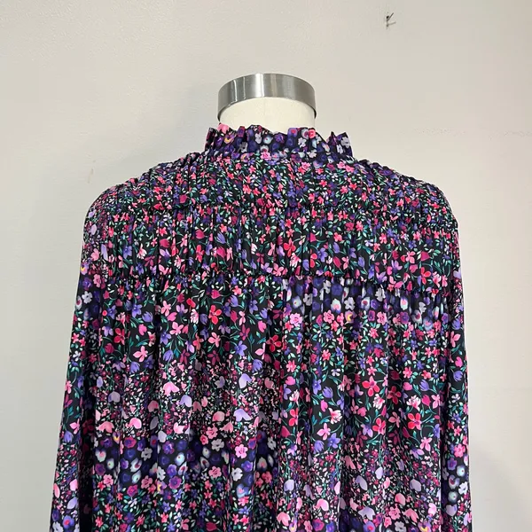 Y.A.S Yasmalone Oversized Floral Long Sleeve Maxi Dress‎ Boho 7/8 Sz Small - Image 8