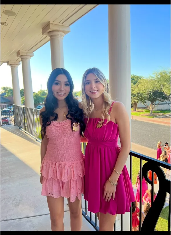 Pink babydoll dress with ruffles - Image 2