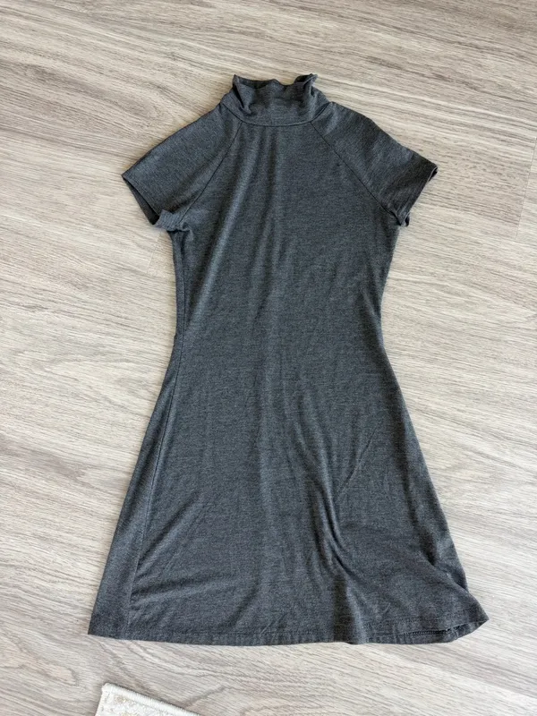 Silence and Noise Gray Mock neck mini dress - Image 2