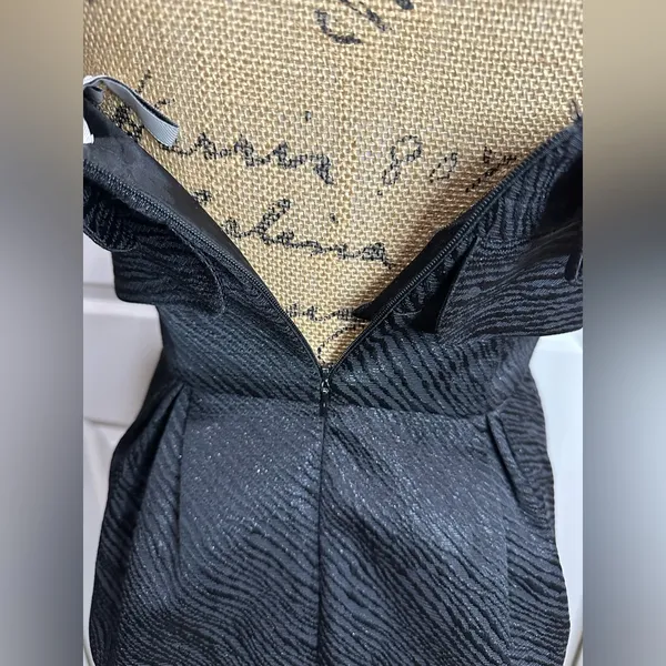 BCBGeneration Strapless Black Cocktail Dress | Size 4 - Image 7