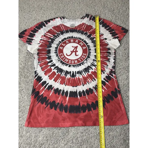 Large Alabama Crimson Tide NCAA Tie Dye Short Sleeve T-Shirt Graphic Tee - Image 4