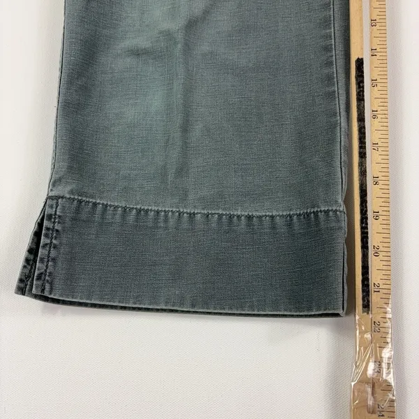 The North Face Pants Womens 33 Gray Cropped Wide Leg Cotton Twill Casual - Image 4