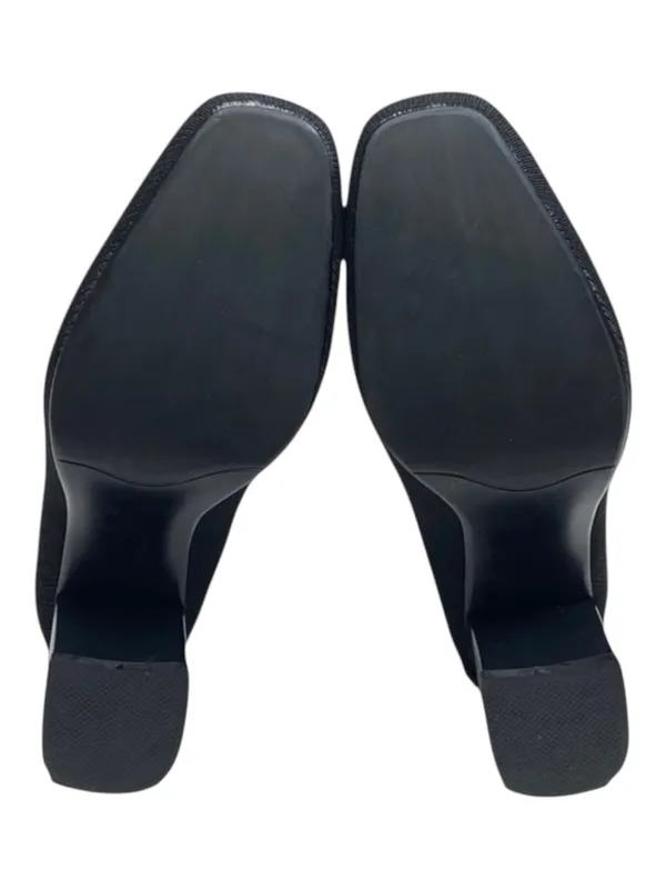 Vero Cuoio Real Italian Leather ᪥ Soft Stretch Sock Heeled Boots ᪥ Black ᪥ 7 235 - Image 11