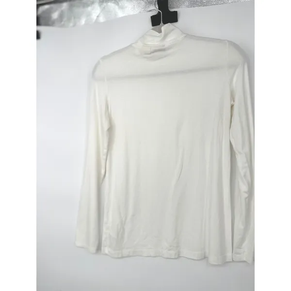 Telluride Clothing Company Lot of 2 Mock Neck Top Women S Brown White Neutral - Image 5