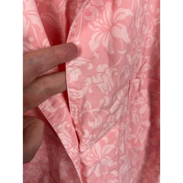 Crabtree&Evelyn Pink Floral Cotton&Bamboo Long Sleeve Pajama Set Sz.M - Image 10