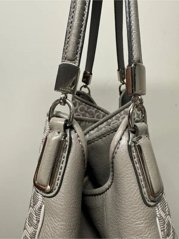 Coach Signature Jacquard Gray Hobo Bag with hangtags - Image 7