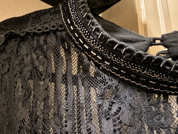 Anthropologie Black Lace Top - Image 2