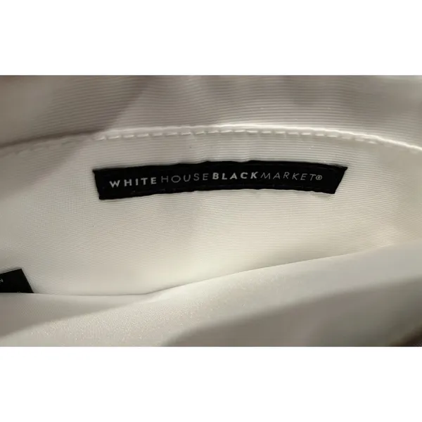 White‎ House Black Market Floral Wristlet Purse White Purple Green Studded NWT - Image 3