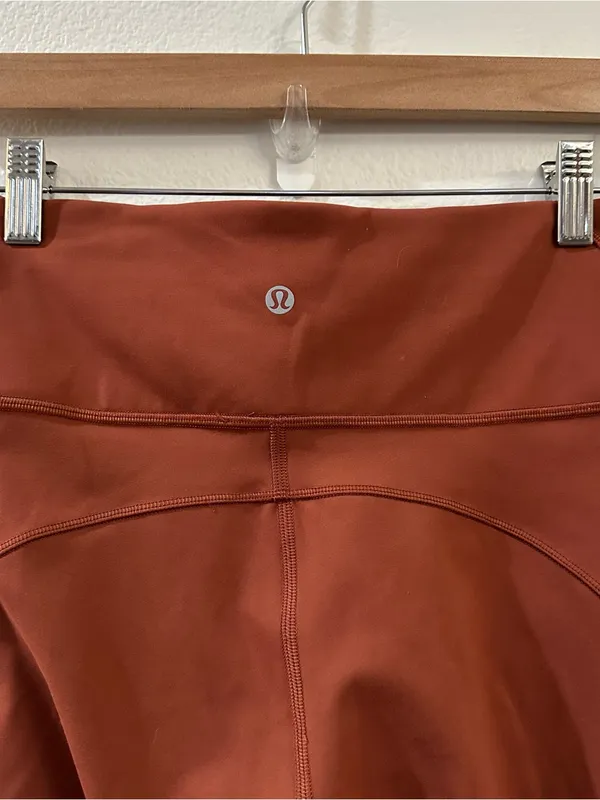 Lululemon Everlux & Mesh HR Tight 25" Dark Terracotta Leggings Size 6 - Image 9