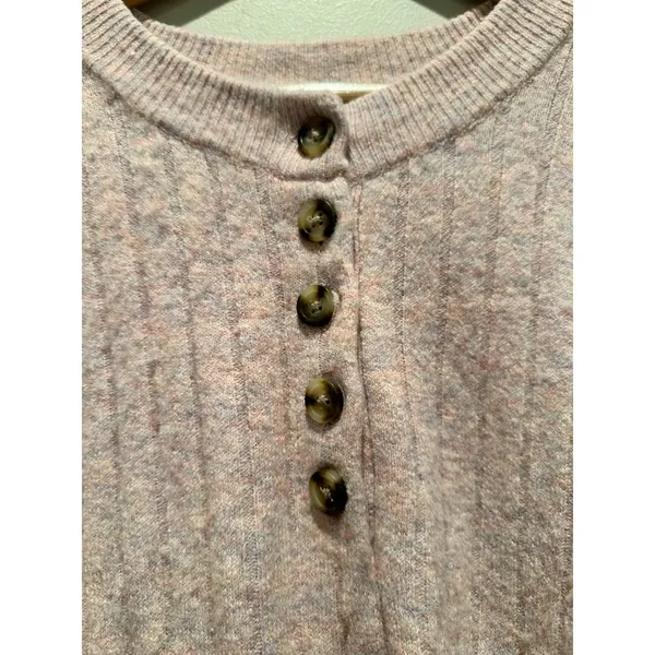 Madewell Striped Bowden Henley Sweater‎ Coziest Yarn Size Small - Image 8
