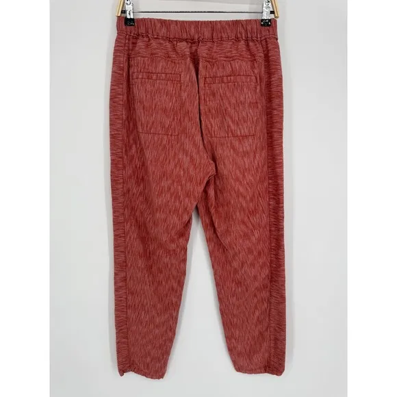 Anthropologie Red Space Dye Jogger Pants Size Small Boho‎ Lounge Casual Cotton - Image 6