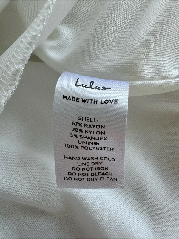 Lulu's White Square Neck Mini Dress Size Large NWT - Image 4