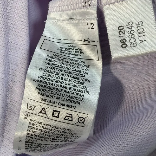 Adidas Women's Large Running AEROREADY Long Sleeve Top Lavender Purple Thumbhole - Image 5