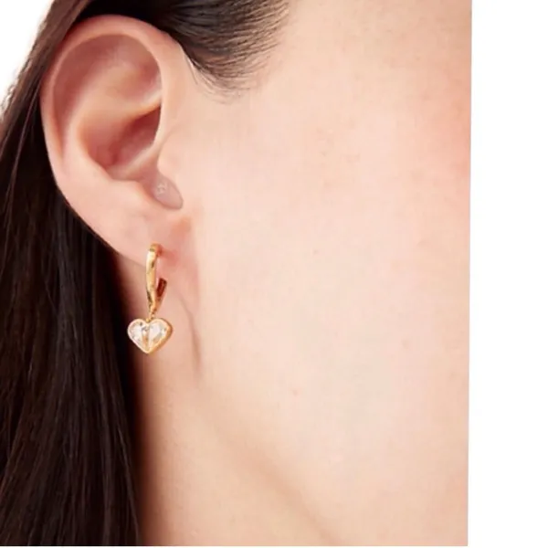 NWT Kate Spade “Rock Solid” heart drop earrings - Image 4