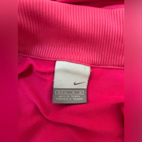 Vintage Nike Woman’s Soft & Stretchy Pink Quarter Zip Pullover Size Medium 8-10 - Image 8