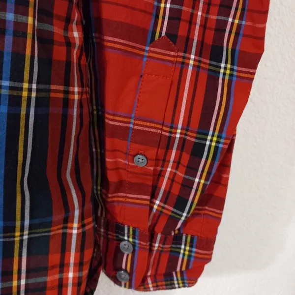 J.Crew Classic 10/M Blackwatch and Stewart Plais Long Sleeved Button Front Top - Image 4