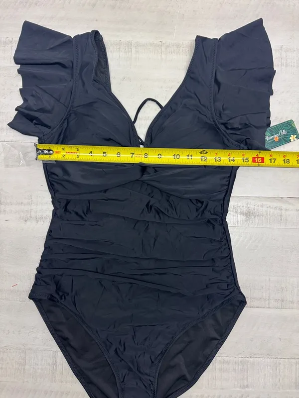 Blooming Jelly Tummy Control V Neck swimsuit Slimming Lace-up Ruffle Swimwear - Image 8