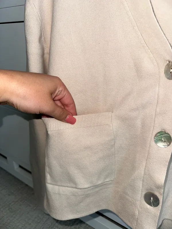 Live The Process Cardigan Tan - Image 5
