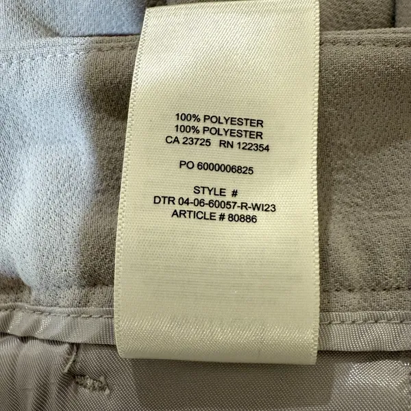 Aritzia Wilfred Alanya Wide Leg‎ High Rise Pant Womens 12 Gray Office - Image 7