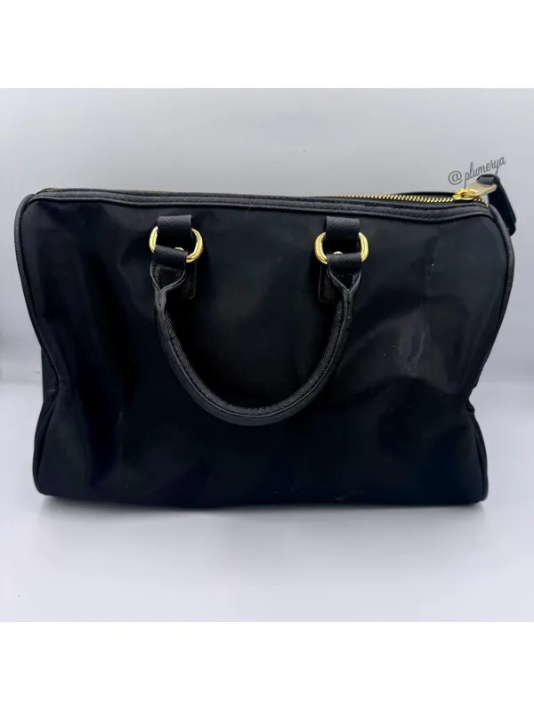 Victoria's Secret Women.s Y2K LOVE Sexiest On Earth Black Pink Satchel Purse Bag - Image 3