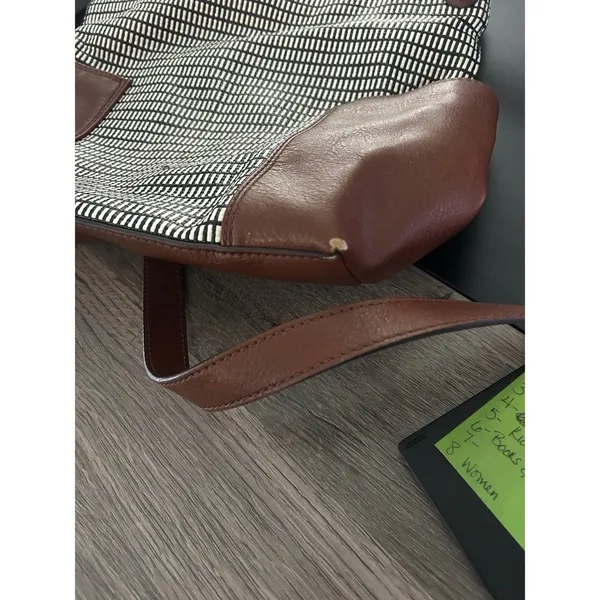 Fossil purse brown‎ black white - Image 6
