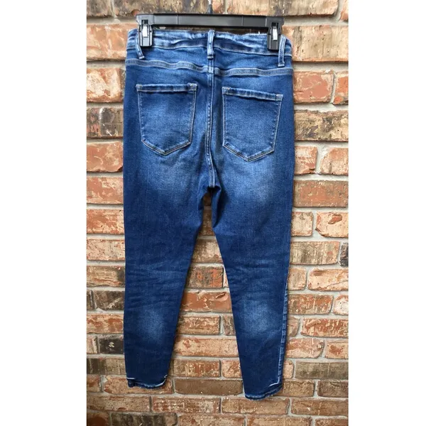 Zenana Button Fly Stretch Jeans Size 29 Skinny - Image 2