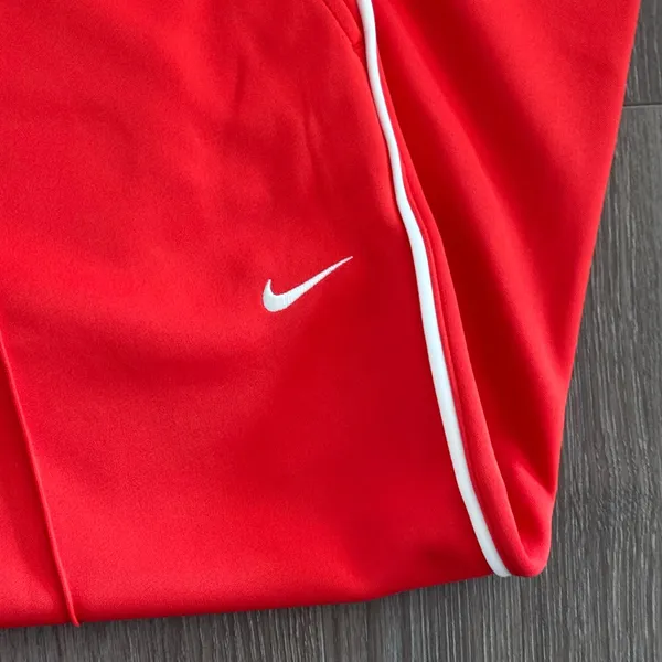 Nike Sportswear Mid-Rise Wide Leg Track Pants Picante Red Orange Women XL Baggy - Image 6