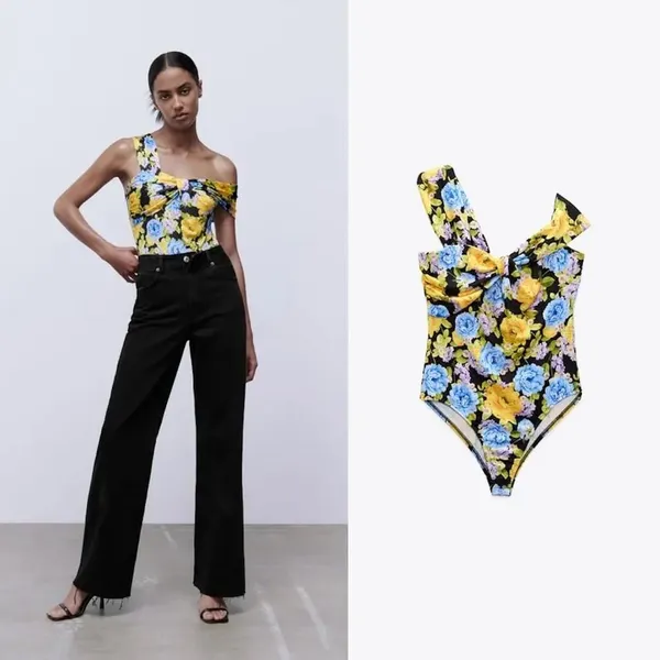 ZARA Floral Bodysuit - Image 4