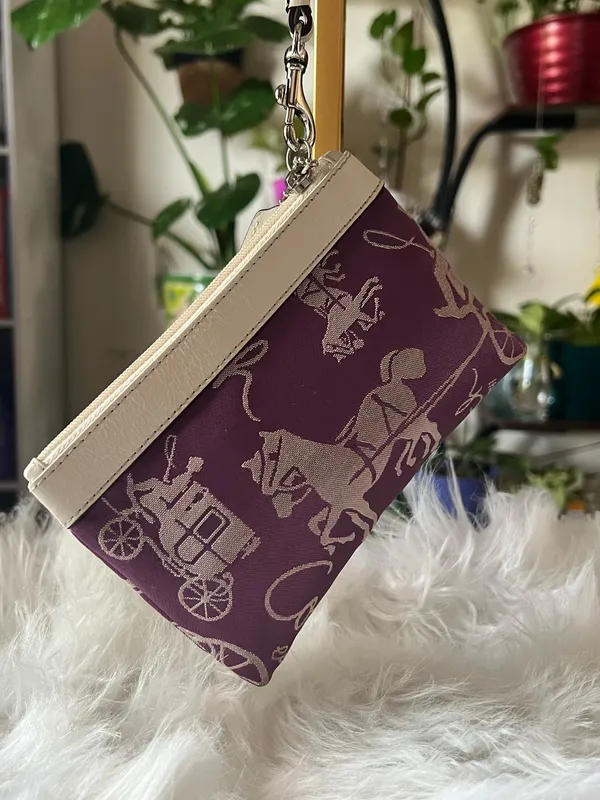Coach Purple Wristlet - Image 3
