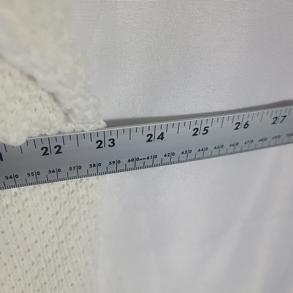 Signature by Larry Levine Woman White Knit Cardigan Sweater Jacket Plus Size 1X - Image 5