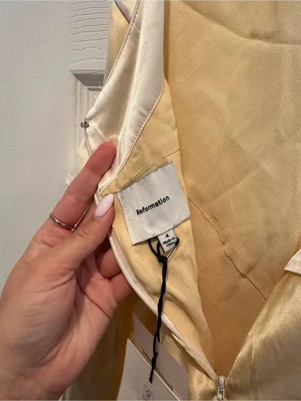 Reformation Jillian Silk Dress - Image 8