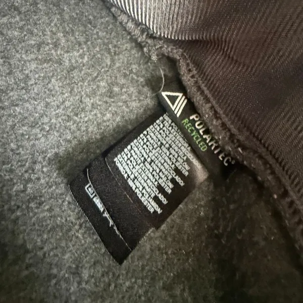The North Face Men’s XL Grey Black Fleece Zip Up Jacket - Image 3