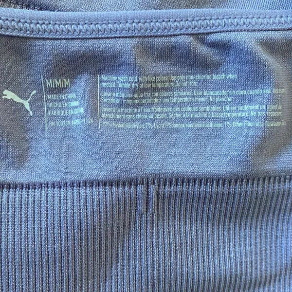 Puma Womens Seamless Adjustable Strap‎ Sports Bra Purple Medium RN100759 - Image 6