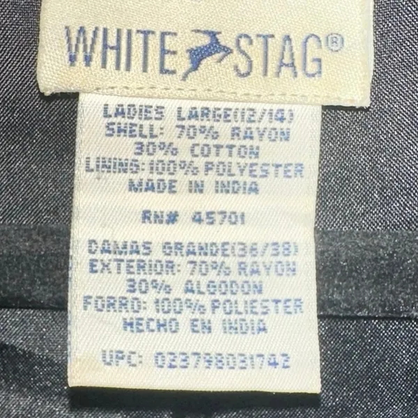 White Stag‎ Vintage Patchwork Embroidered Vest Boho Cottagecore Large - Image 3