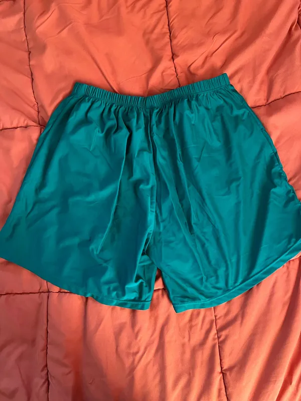 Green Vintage Running Shorts - Image 3