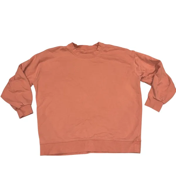 Lululemon Peachy Pink Savannah Perfectly Oversized Crewneck Cotton Sweatshirt 6 - Image 3