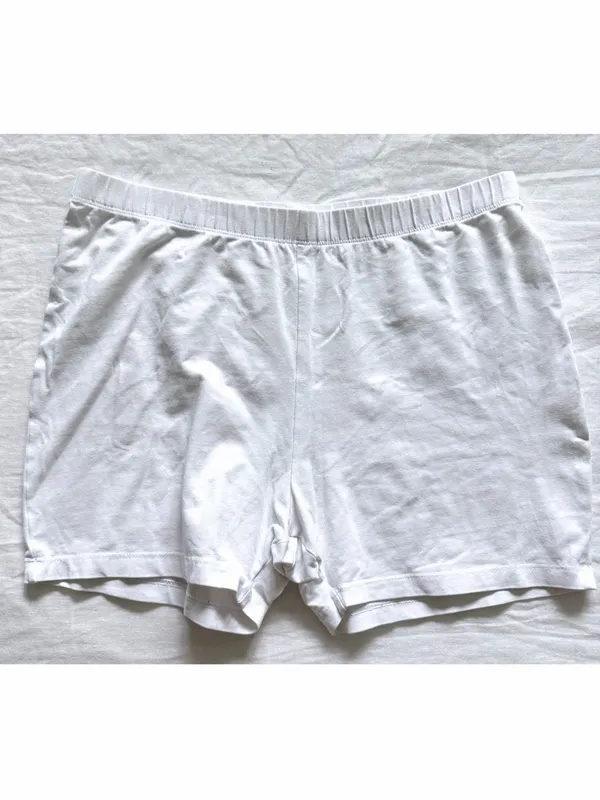 EttelLut 3” Cotton Shorts White - Image 4