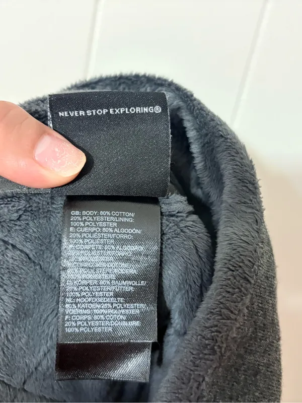 The North Face Caroluna Quilted Fleece Lined Coat Dark Gray XL - Image 11