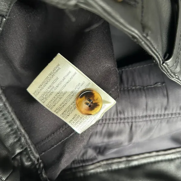 Maeve by Anthropologie Black Faux Leather High Waisted Pants US Size 8 - Image 13