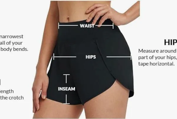 Baleaf Women's Quick Dry Athletic Running Shorts with Liner 3" Workout Sports Shorts Zipper Pocket - Image 3
