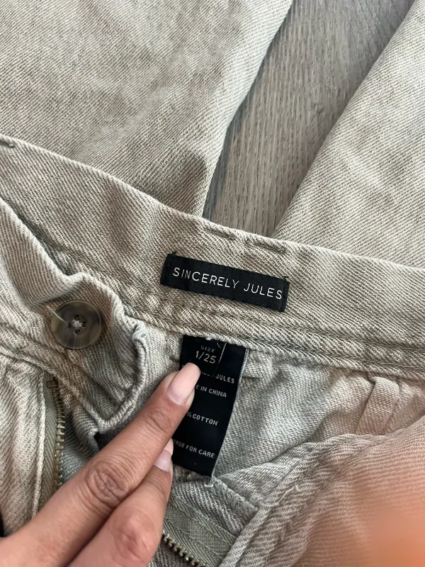 NWOT Sincerely Jules High Rise Beige Jeans - Image 3