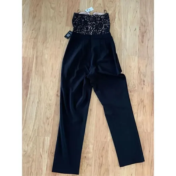 Express lace black romper size 2 long pant suit - Image 7