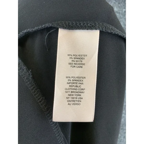 NWT Philosophy Republic Clothing Black Wide Leg Pants Womens Large Tie Waist - Image 8