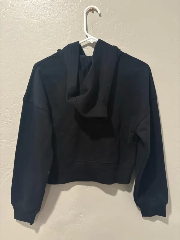 Wild Fable Black Cropped Pullover Hoodie - Image 8