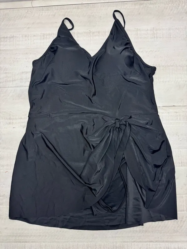 Plus Size Swimdress Tummy Control One Piece Bathing Suit V Neck Slimming 3XL - Image 6