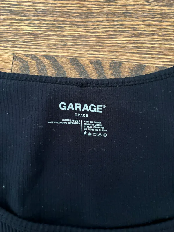 Garage Ribbed Long Sleeve Top - Image 3